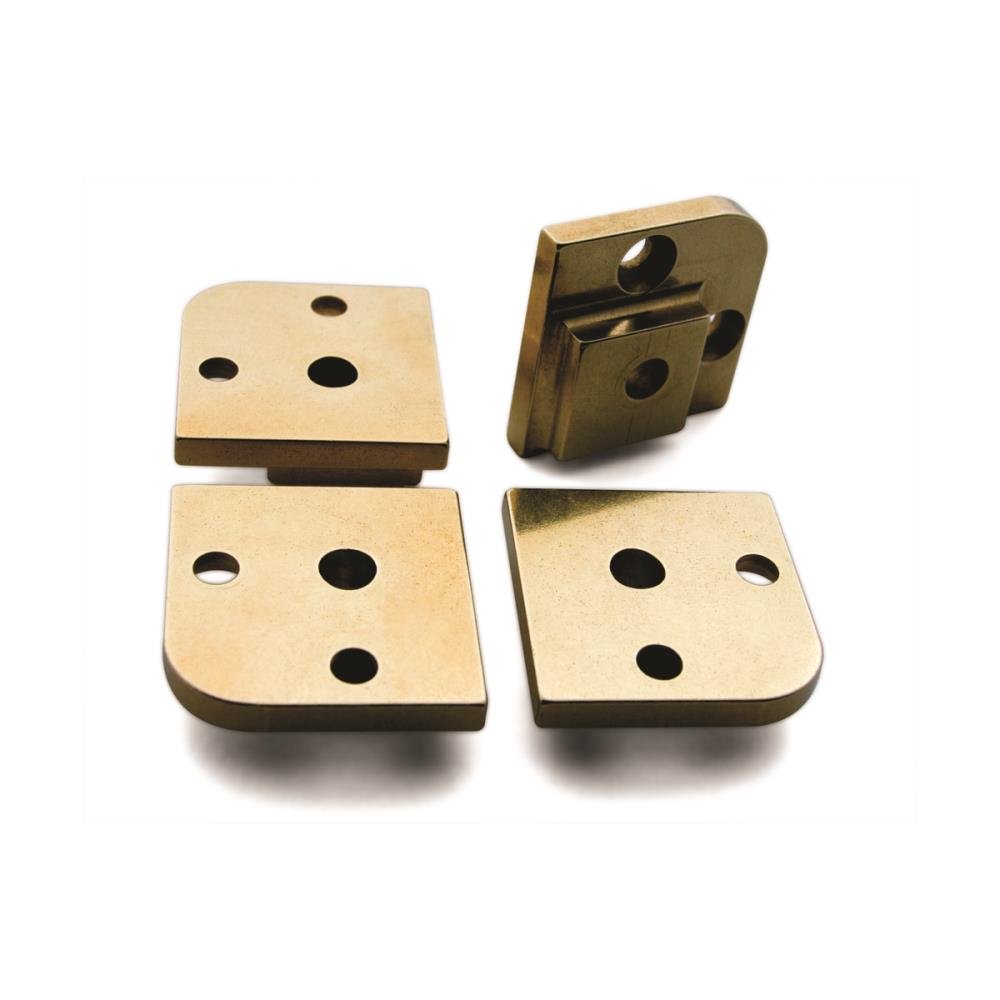Brusso Solid Brass Small Box Stop Hinges